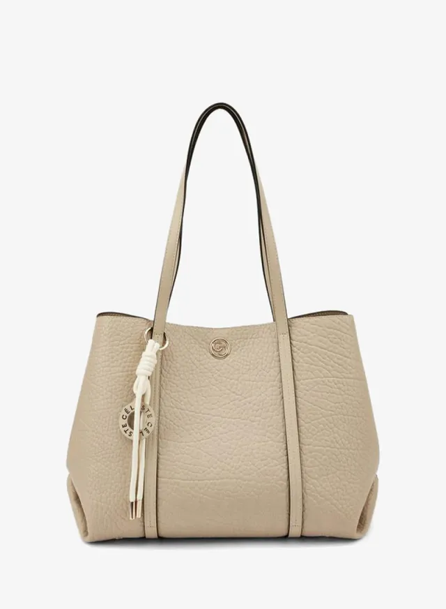 Textured Tote Bag With Pouch – صورة 3