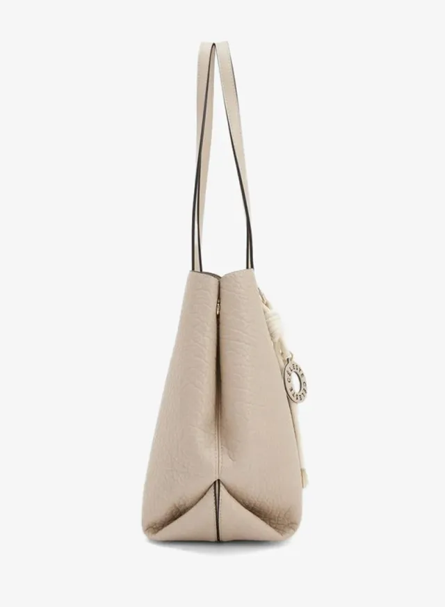 Textured Tote Bag With Pouch – صورة 5