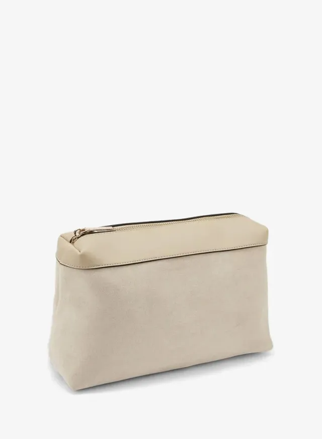 Textured Tote Bag With Pouch – صورة 8