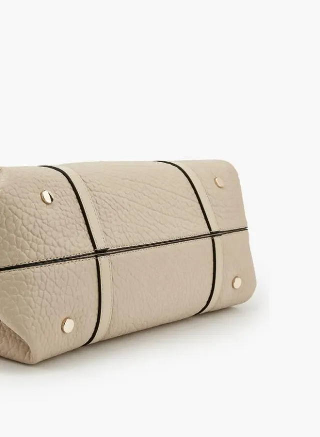 Textured Tote Bag With Pouch – صورة 9