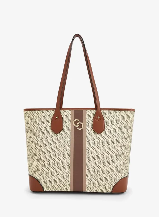 Monogram Tote Bag With Crossbody Bag And Pouch – صورة 3
