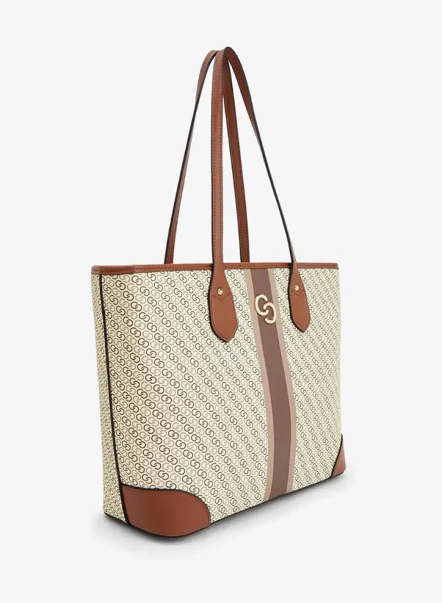 Monogram Tote Bag With Crossbody Bag And Pouch – صورة 4