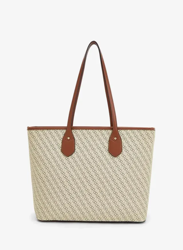Monogram Tote Bag With Crossbody Bag And Pouch – صورة 5