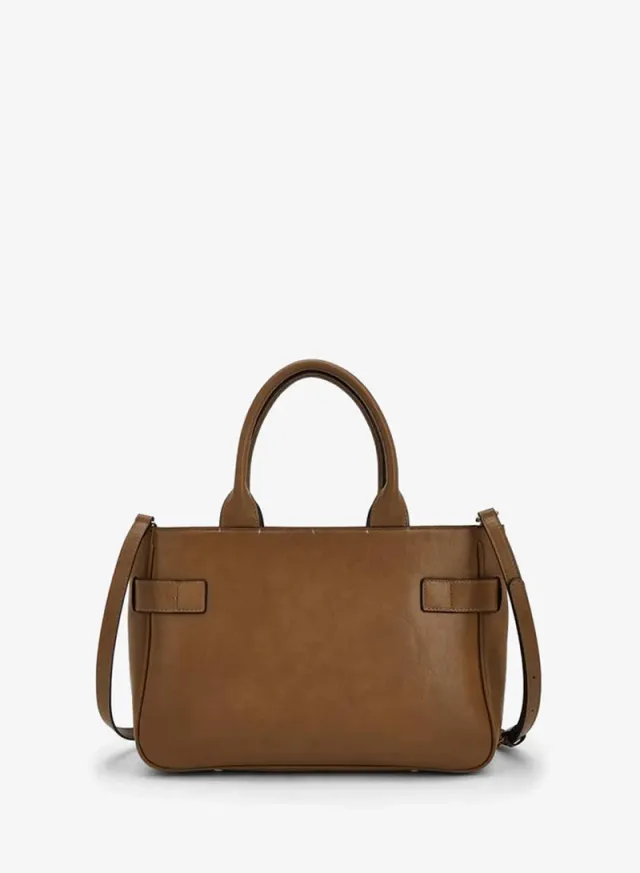 Buckled Detail Tote Bag With Zip Closure – صورة 4