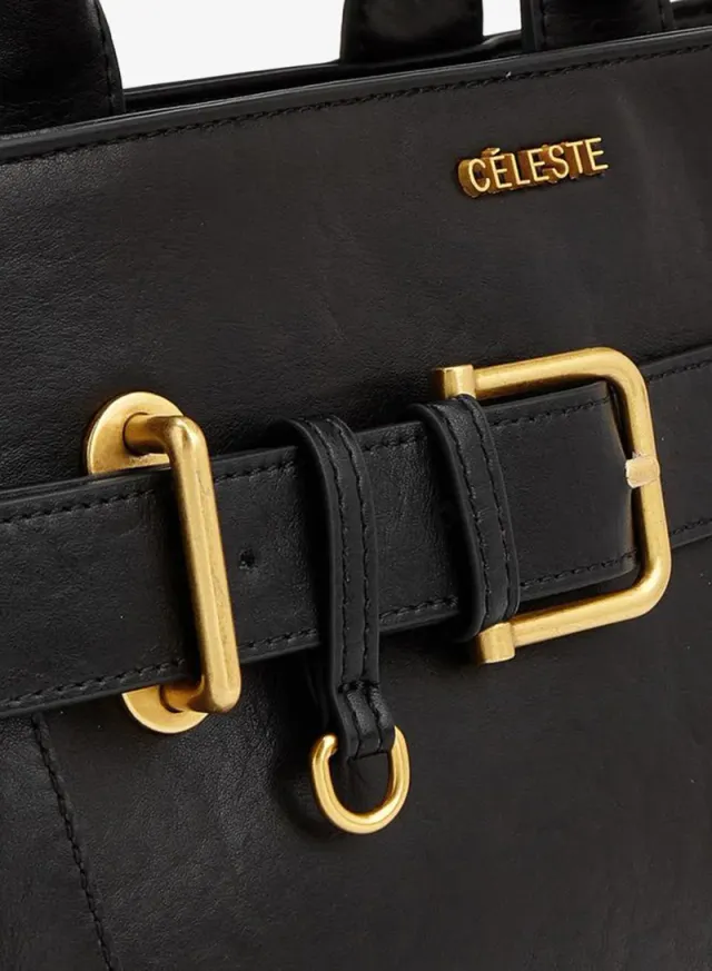 Buckled Detail Tote Bag With Zip Closure – صورة 3