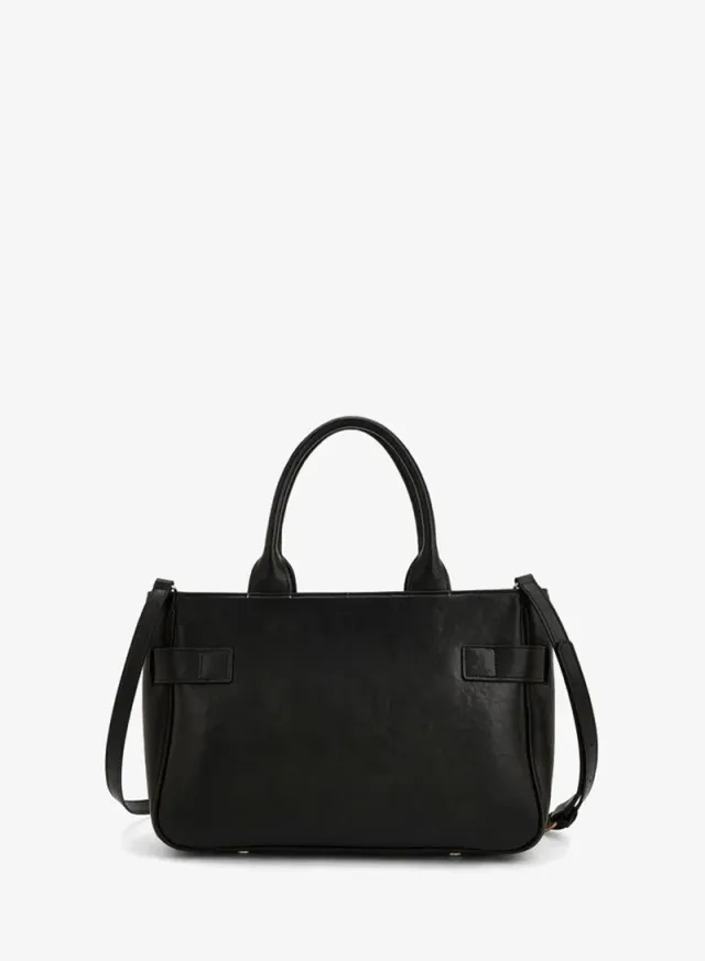 Buckled Detail Tote Bag With Zip Closure – صورة 4