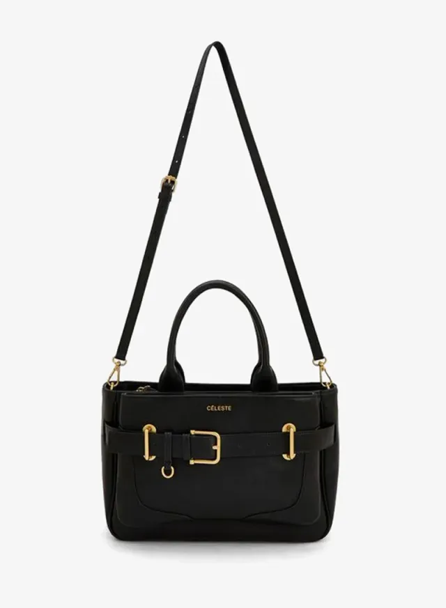 Buckled Detail Tote Bag With Zip Closure – صورة 5
