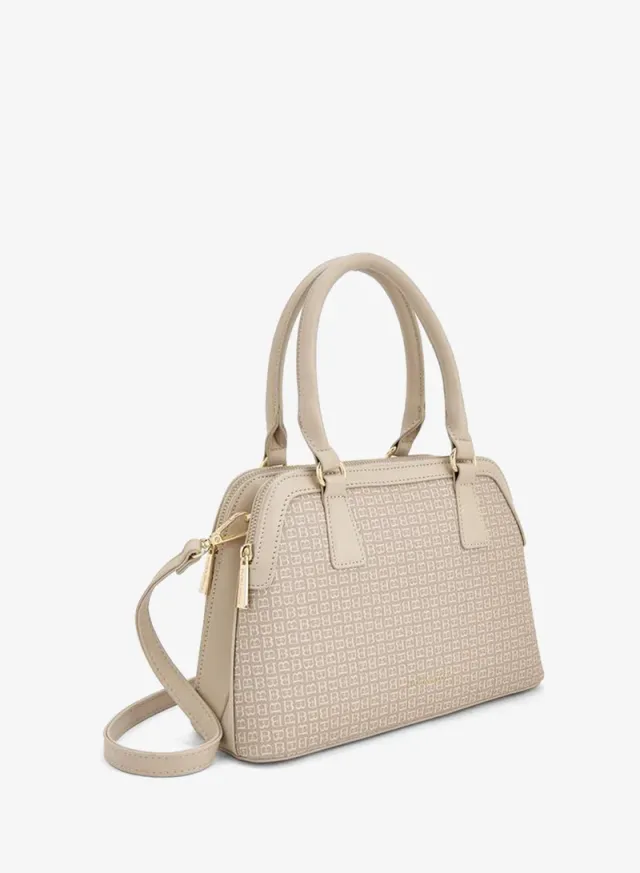 Monogram Print Tote Bag With Detachable Strap – image 3