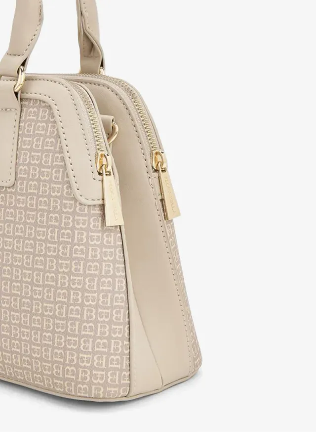 Monogram Print Tote Bag With Detachable Strap – image 4