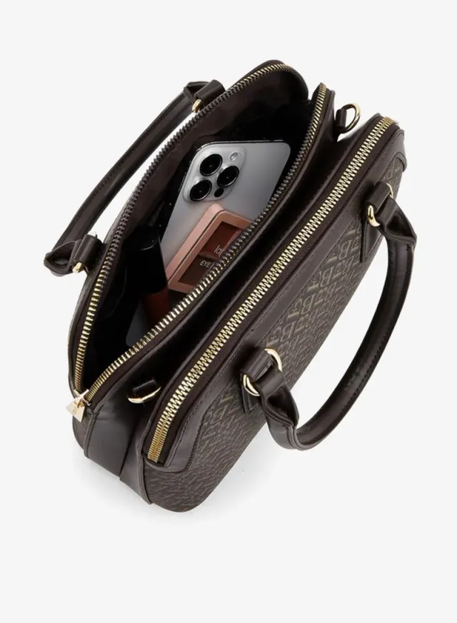 Monogram Print Tote Bag With Detachable Strap – image 7