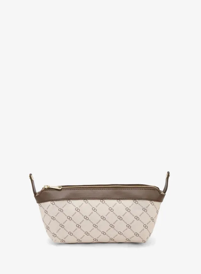 Monogram Print Tote Bag With Pouch – صورة 7