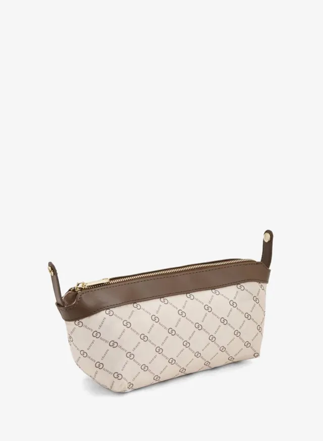 Monogram Print Tote Bag With Pouch – صورة 8