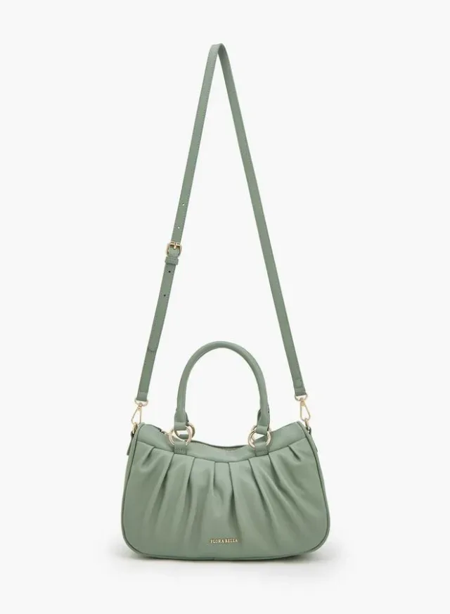Pleated Tote Bag With Detachable Strap – صورة 2