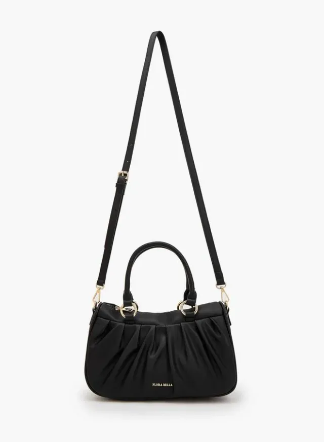 Pleated Tote Bag With Detachable Strap – صورة 2