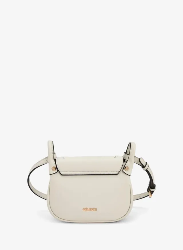 Embroidered Flap Crossbody Bag With Button Closure – صورة 5