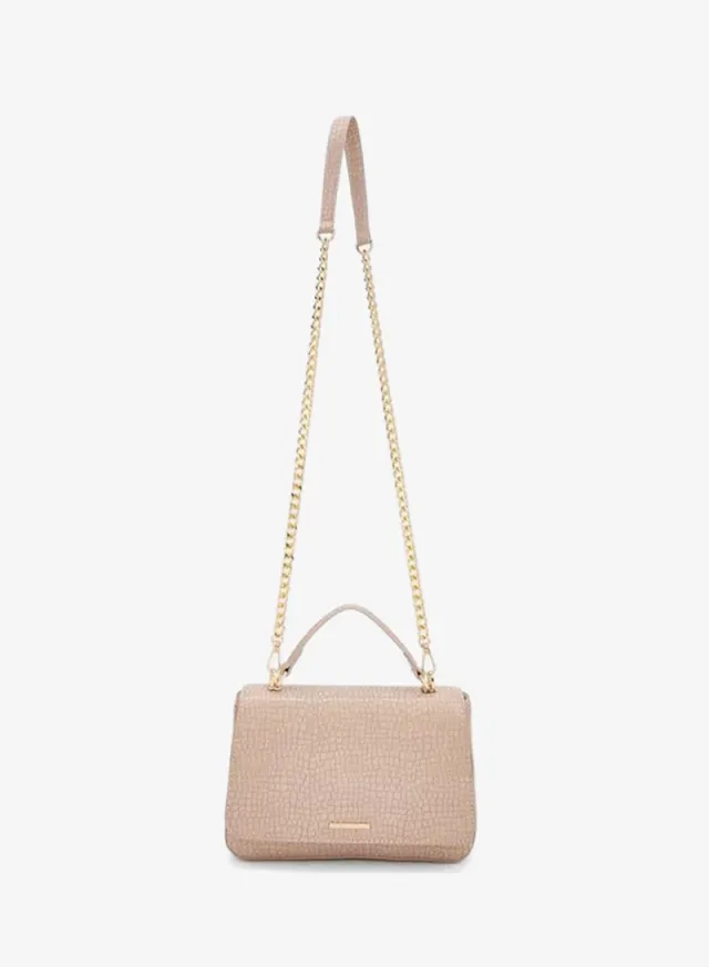 Textured Crossbody Bag With Chain Strap – صورة 5