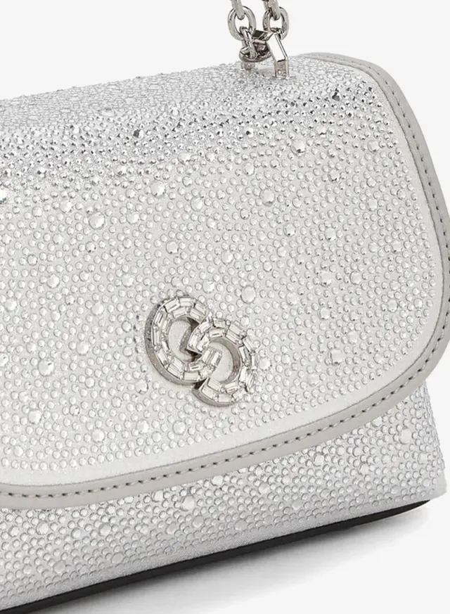 Embellished Crossbody Bag With Chain Strap – صورة 3