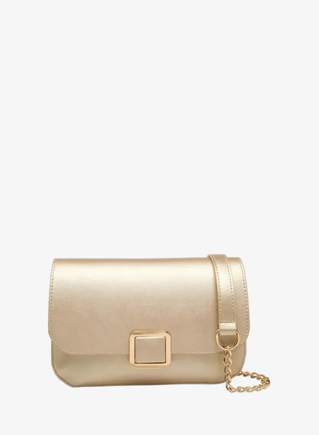 Textured Crossbody Bag With Detachable Chain Strap – image 2