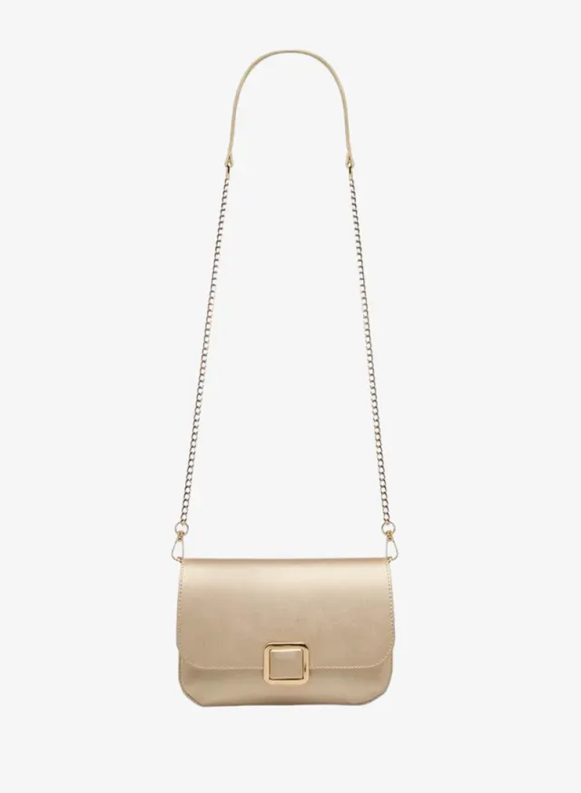 Textured Crossbody Bag With Detachable Chain Strap – image 3