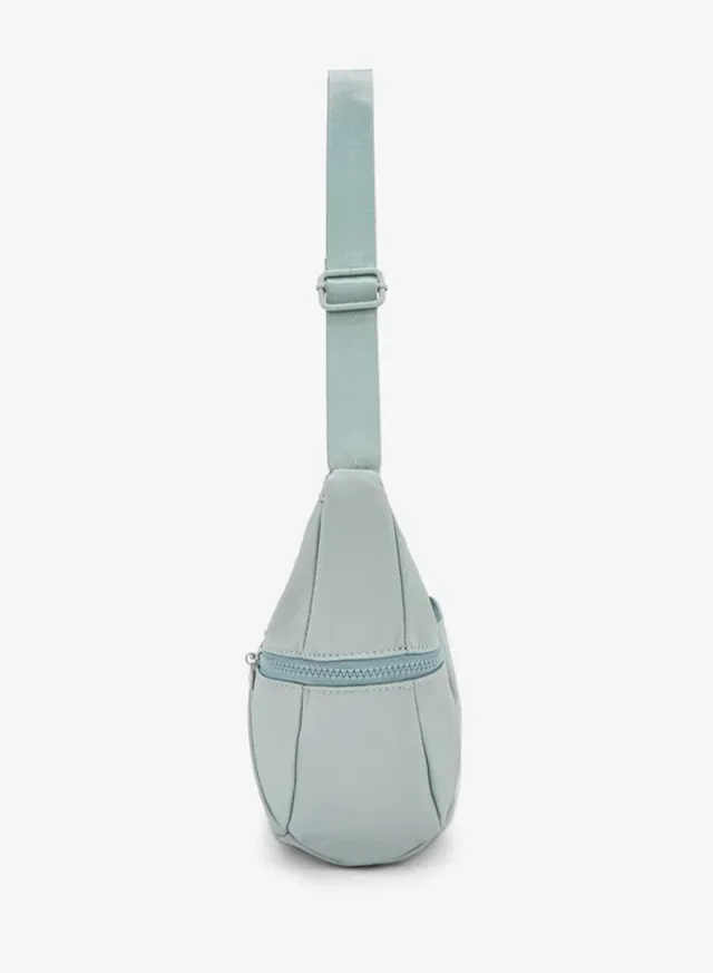Solid Crossbody Bag With Zip Pockets – صورة 5