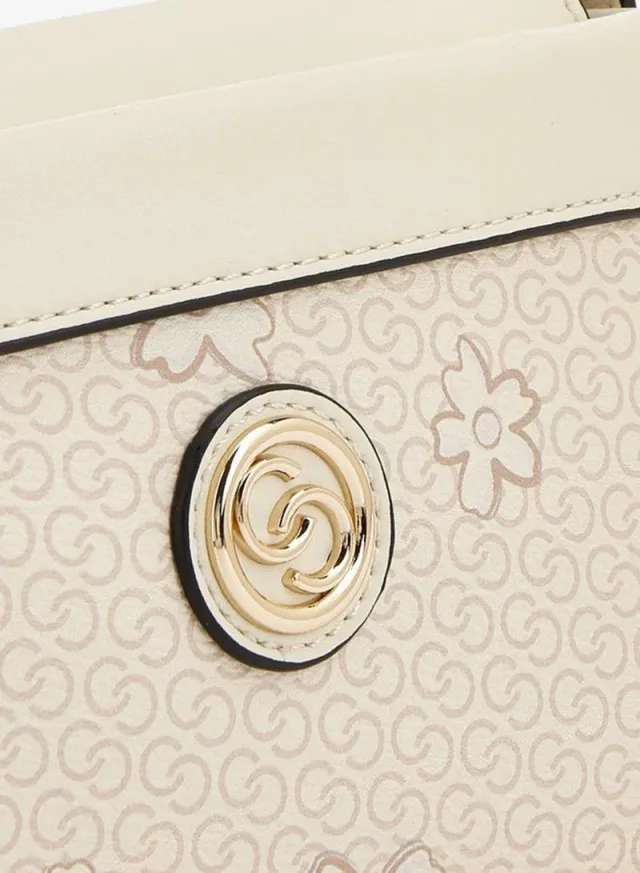 Monogram Print Crossbody Bag With Detachable Strap – صورة 3
