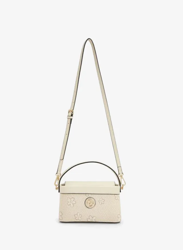 Monogram Print Crossbody Bag With Detachable Strap – صورة 6
