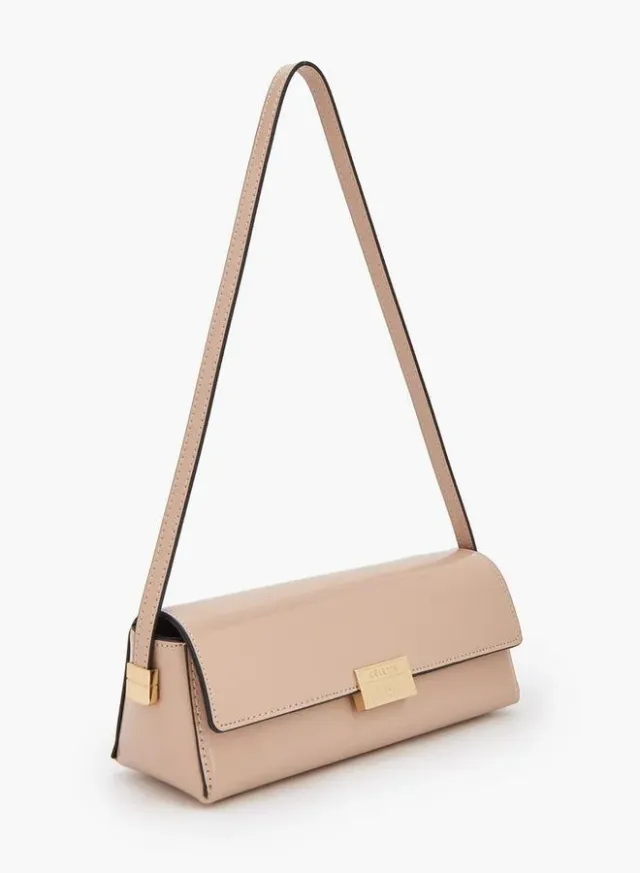 Solid Crossbody Bag With Flap Closure – صورة 3