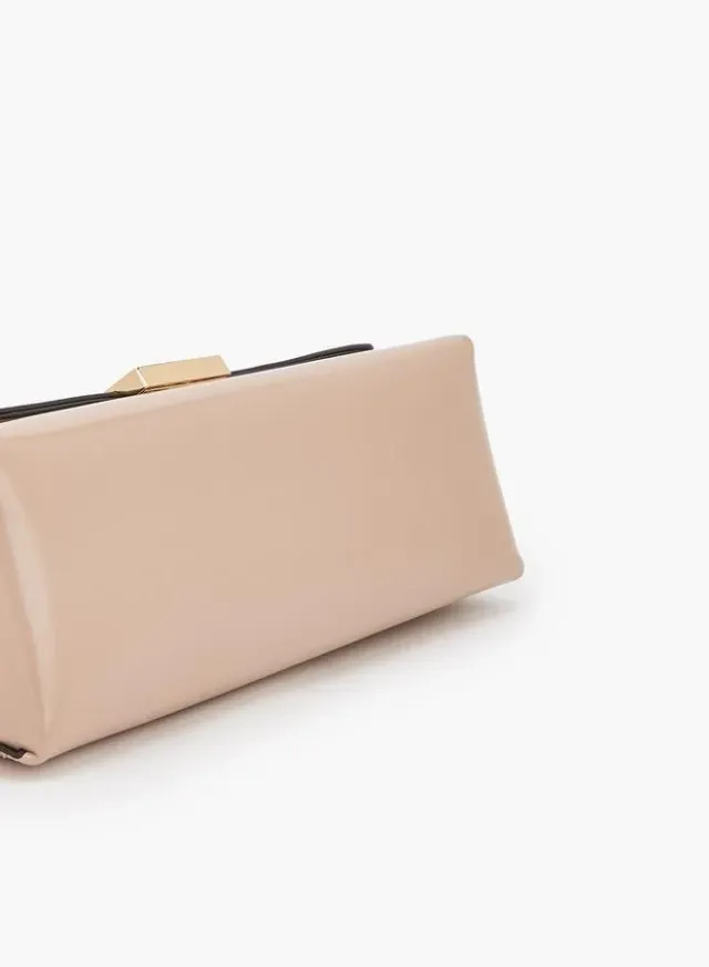 Solid Crossbody Bag With Flap Closure – صورة 6