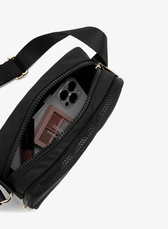 Solid Crossbody Bag With Adjustable Strap – صورة 7