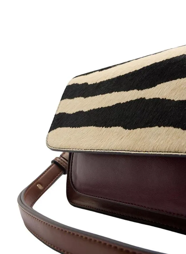 Shoulder Bag With Flap And Leather Details – image 2