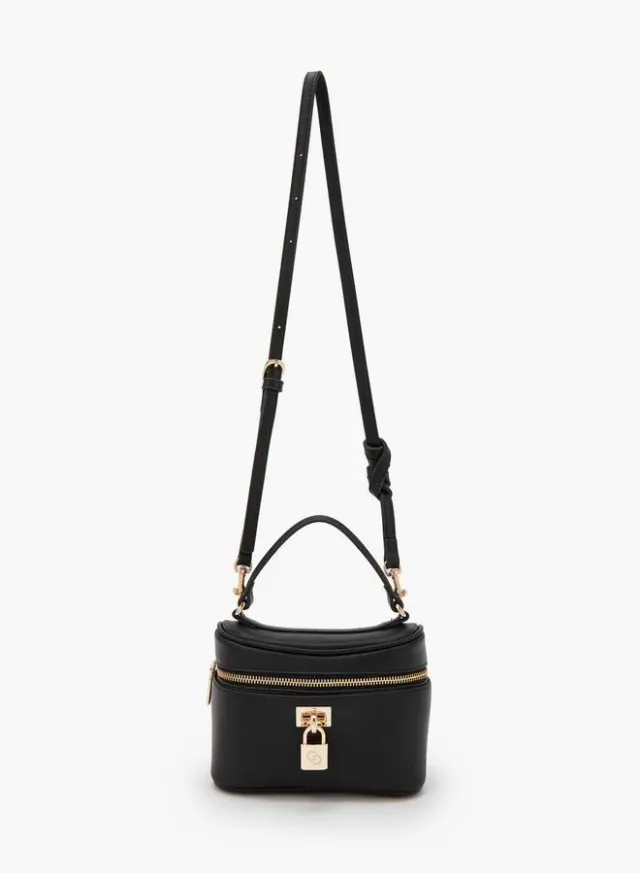 Solid Crossbody Bag With Padlock Accent – image 2