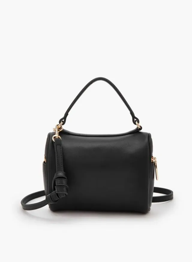 Solid Crossbody Bag With Padlock Accent – image 5