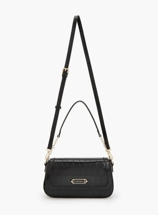 Textured Crossbody Bag With Magnetic Flap Closure – صورة 2