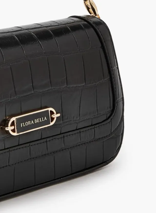 Textured Crossbody Bag With Magnetic Flap Closure – صورة 4