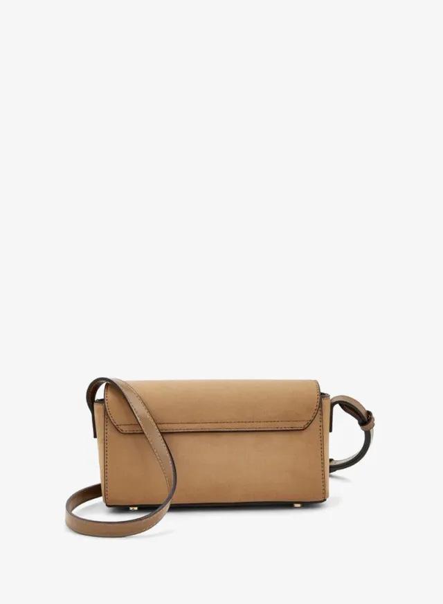 Solid Crossbody Bag With Magnetic Clasp Closure – صورة 6