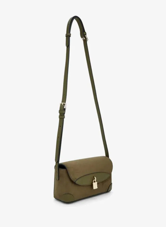 Solid Crossbody Bag With Magnetic Clasp Closure – image 2