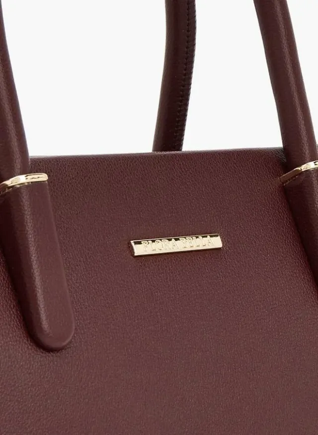 Solid Tote Bag With Detachable Strap – صورة 4
