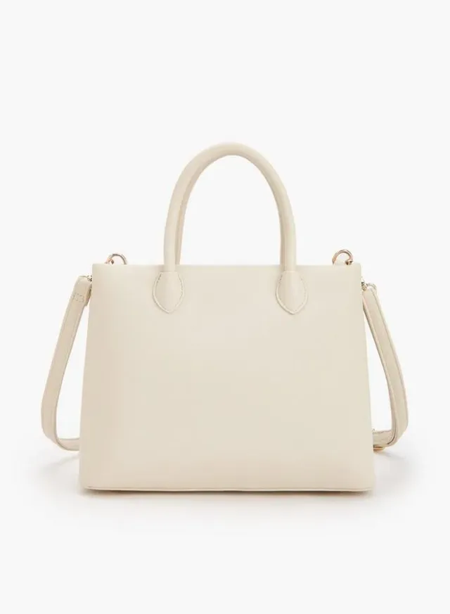 Solid Tote Bag With Detachable Strap – image 6