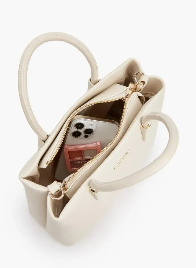 Solid Tote Bag With Detachable Strap – image 7
