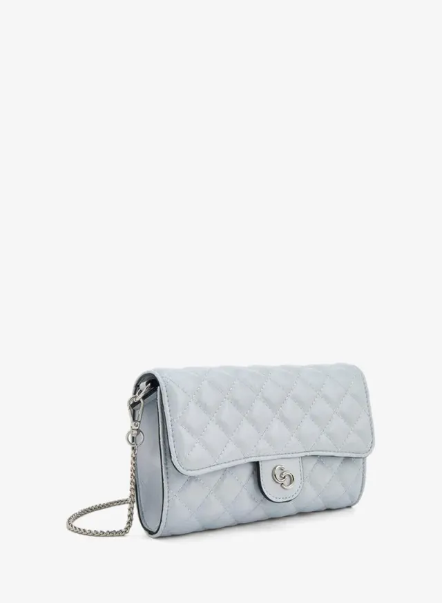 Quilted Crossbody Bag With Chain Strap – image 3