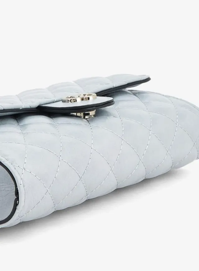 Quilted Crossbody Bag With Chain Strap – image 6