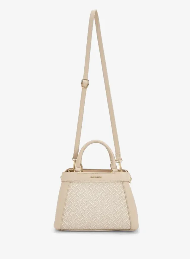 Monogram Print Tote Bag With Detachable Strap – صورة 2