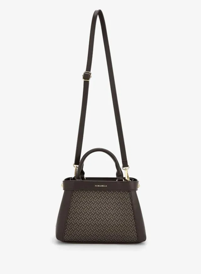 Monogram Print Tote Bag With Detachable Strap – صورة 2