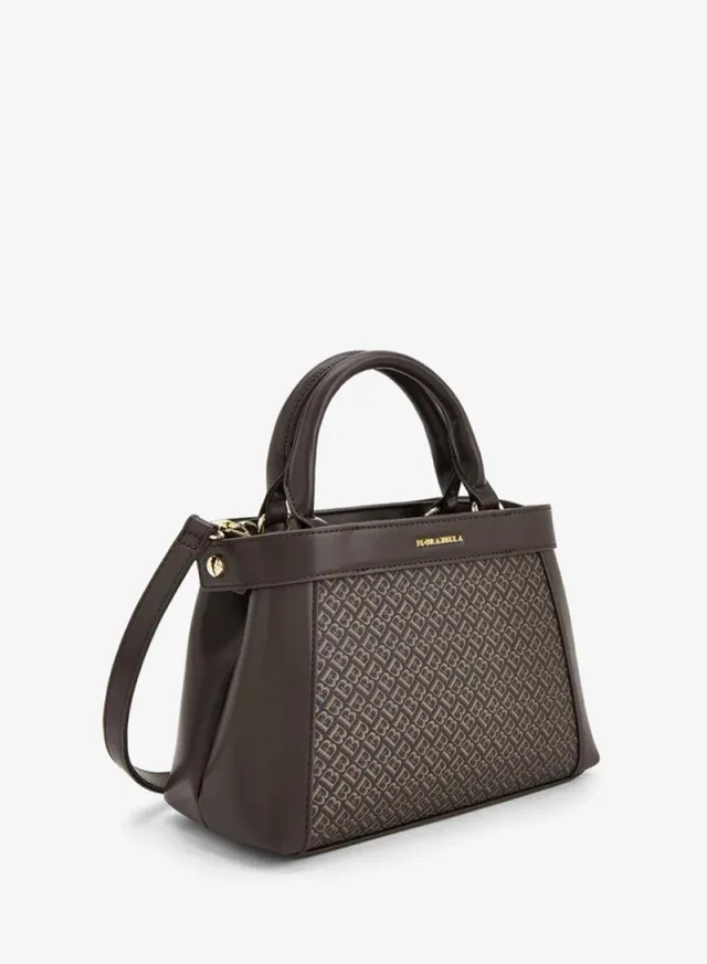 Monogram Print Tote Bag With Detachable Strap – صورة 3