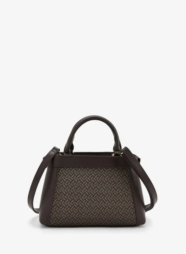 Monogram Print Tote Bag With Detachable Strap – صورة 5