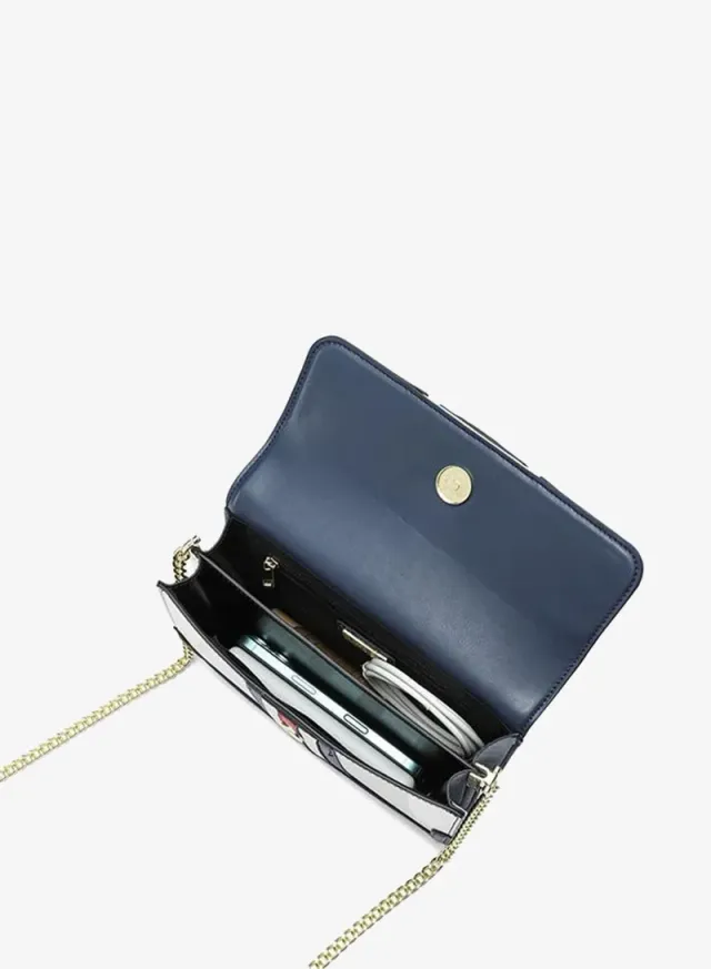 Tri-Tone Racing Stripe Crossbody Bag TKC 003 – صورة 4