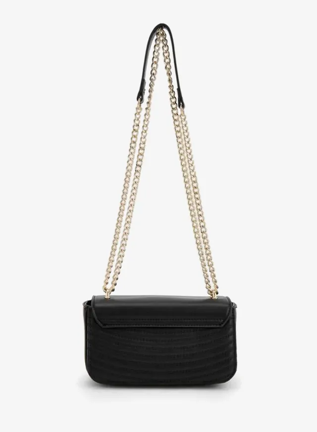 Textured Crossbody Bag With Chain Strap – صورة 5