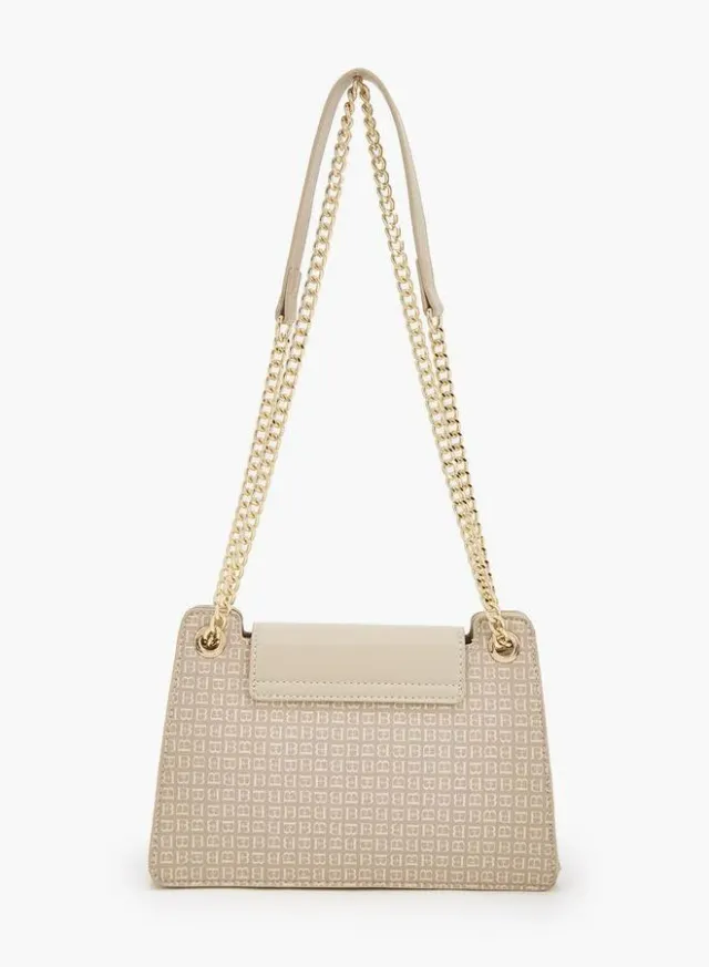 Monogram Print Crossbody Bag With Chain Strap – صورة 5