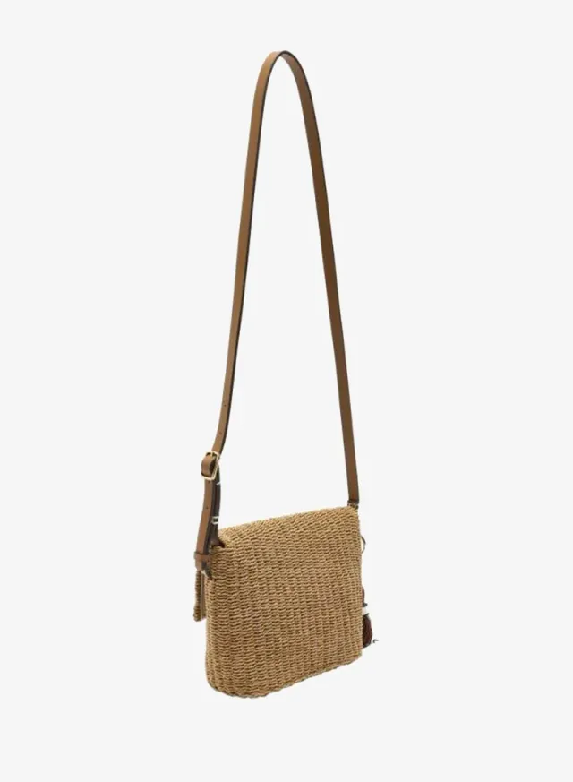 Crossbody Bag With Straw Effect – image 2