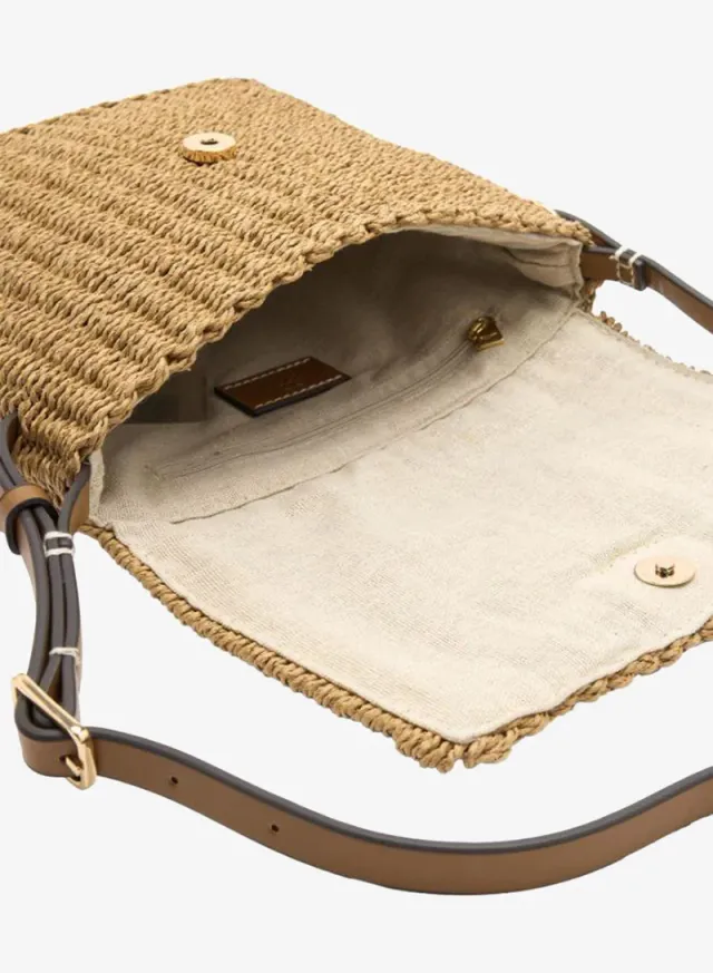 Crossbody Bag With Straw Effect – image 4